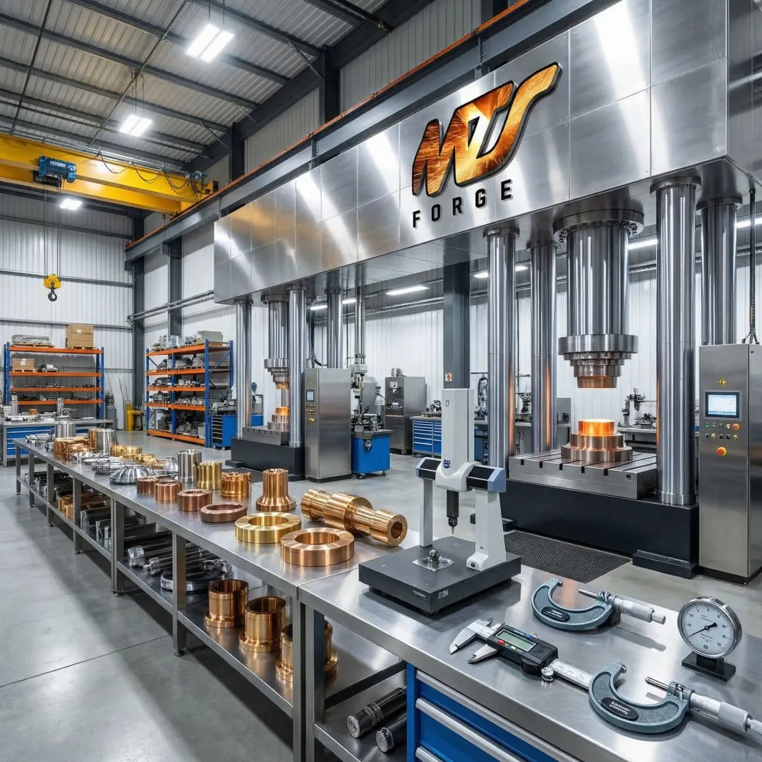 MTS Forge hot forming production floor with precision forged components