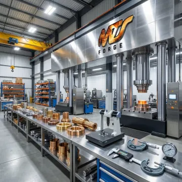 MTS Forge hot forming production floor with precision forged components
