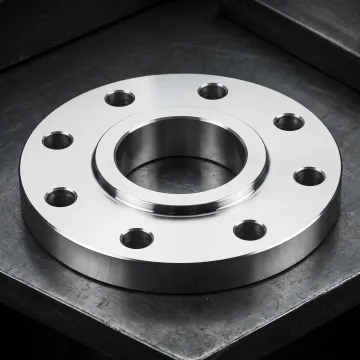 Stainless steel pipe flange manufactured to precise industrial specifications