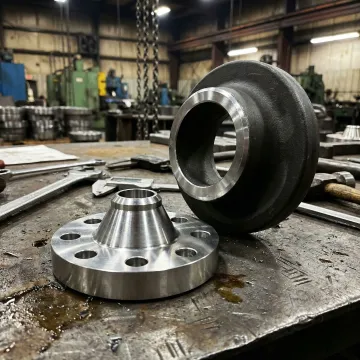 Backup stainless steel pipe flanges manufactured by MTS Forge
