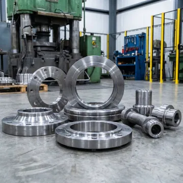 Precision forged metal components ready for industrial delivery