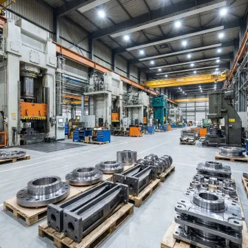 Military-grade forged metal components manufactured for defense contracts at MTS Forge facility