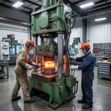 Custom industrial forging equipment and metal components manufactured at MTS Forge facility