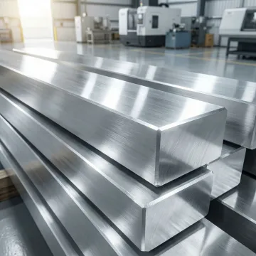 Precision forged aluminum bars produced at MTS Forge manufacturing facility