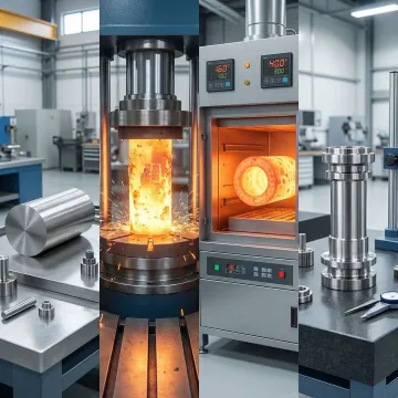 Step-by-step nickel alloy forging process at MTS Forge