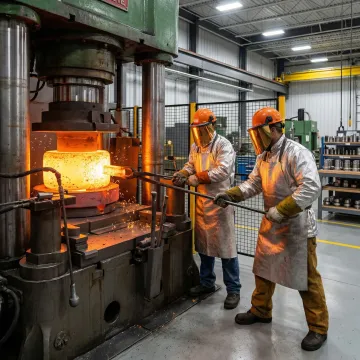 MTS Forge defense manufacturing forged metal components in a Pennsylvania forge facility