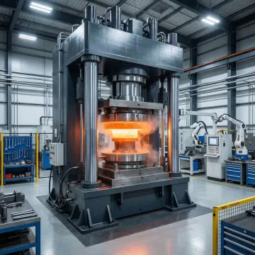 Defense-grade custom forged components manufactured at MTS Forge facility