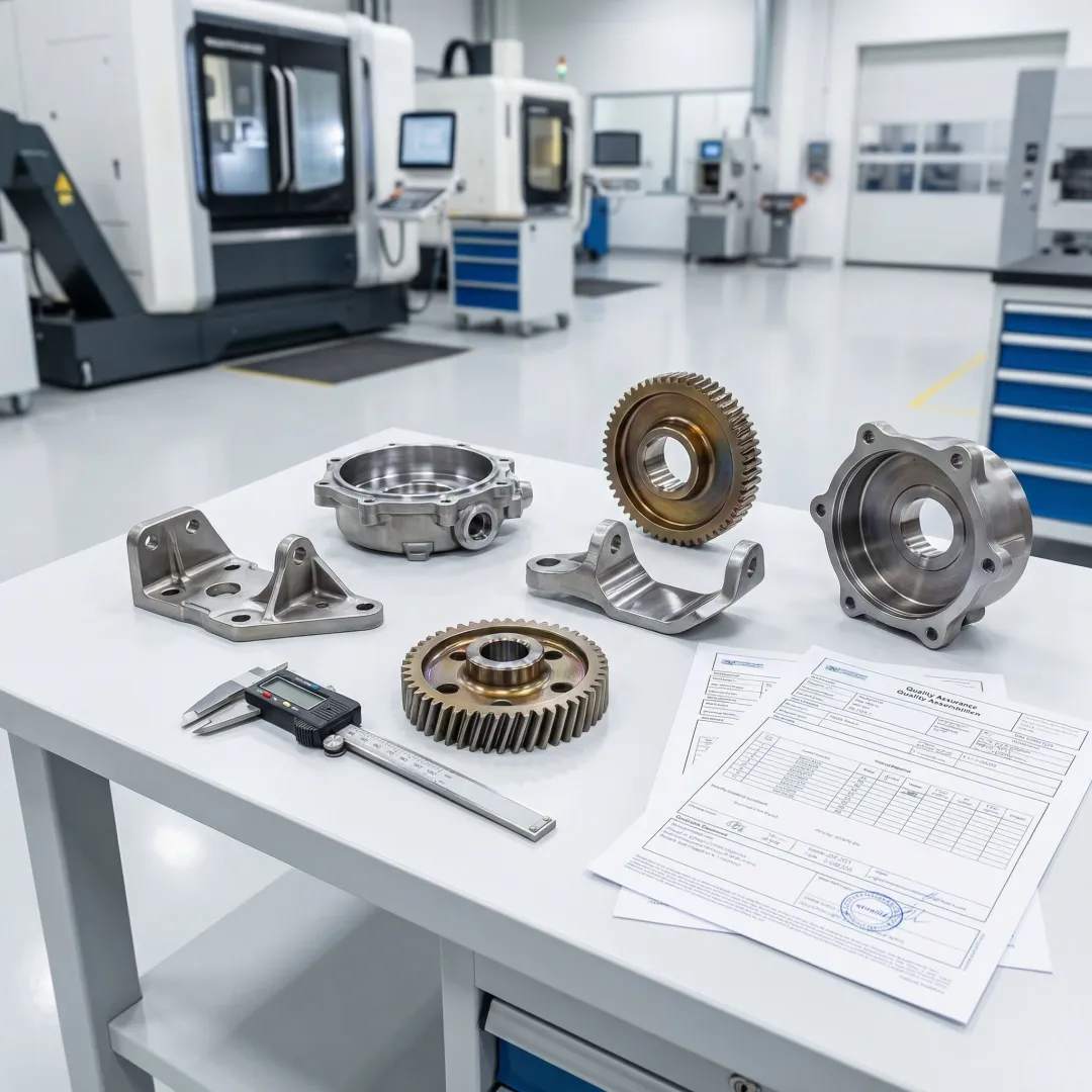 Precision forged defense components with quality inspection documentation