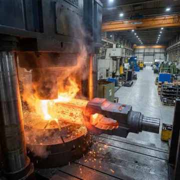 Custom complex forged metal shapes produced at MTS Forge's Coatesville PA facility