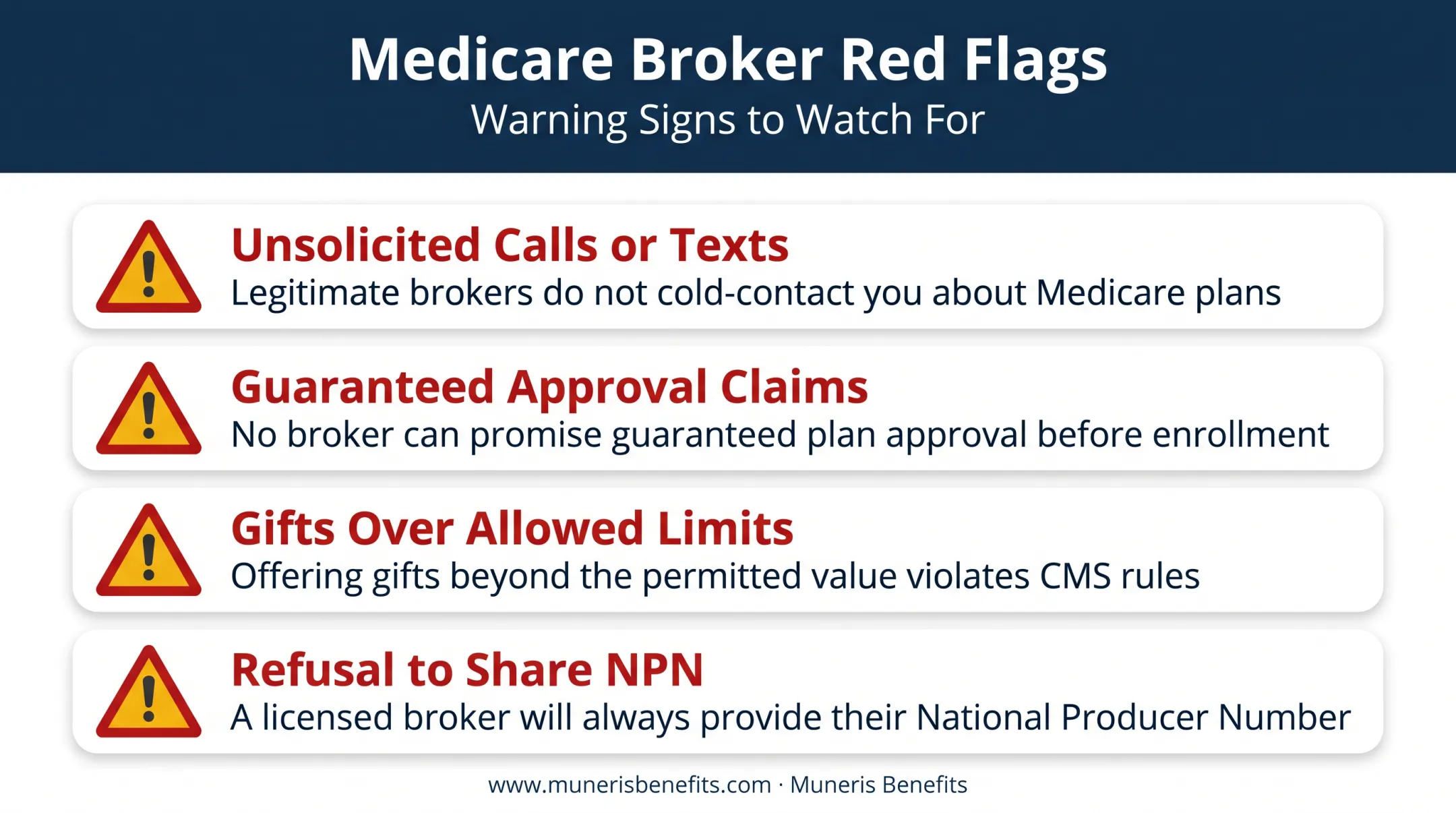 Common Medicare broker red flags consumers should watch for