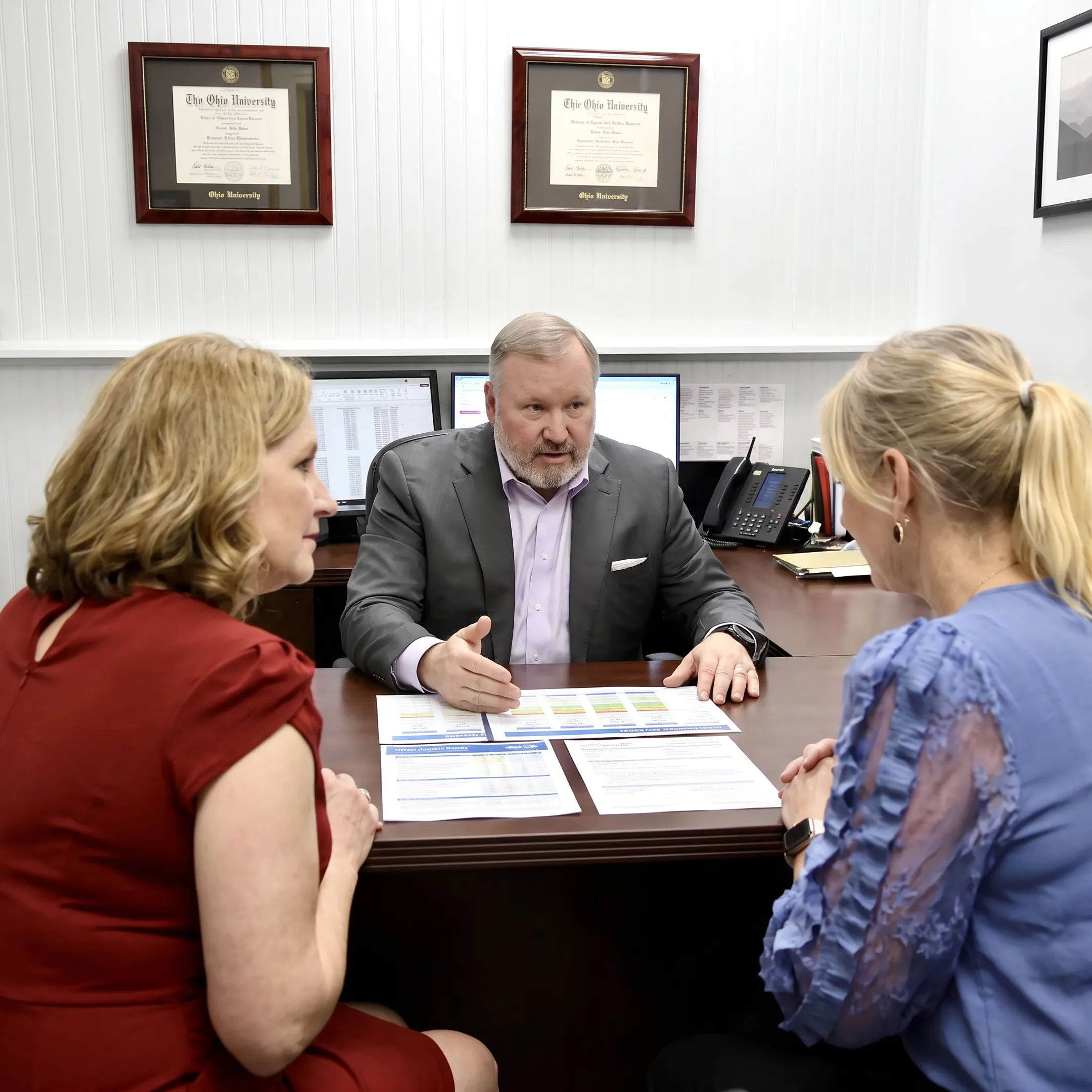 Insurance agent explaining Marketplace plan choices