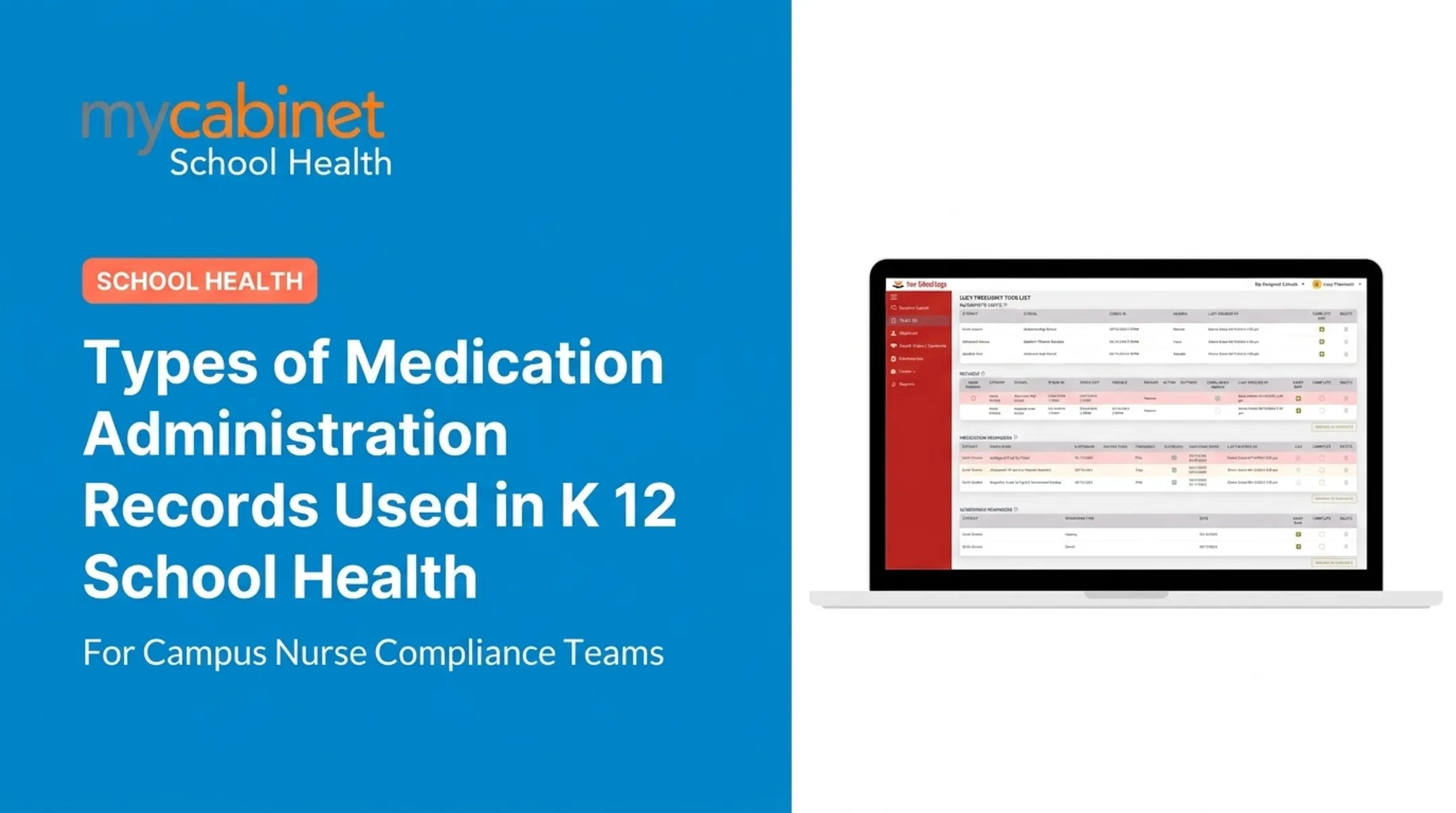 Types of Medication Administration Records Used in K 12 School Health