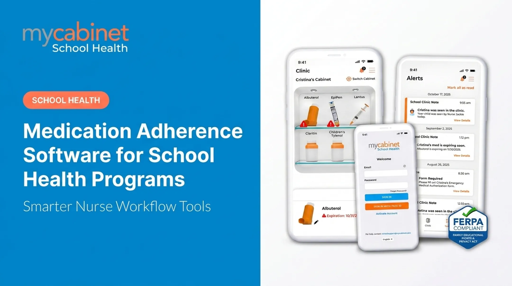 Medication Adherence Software for School Health Programs