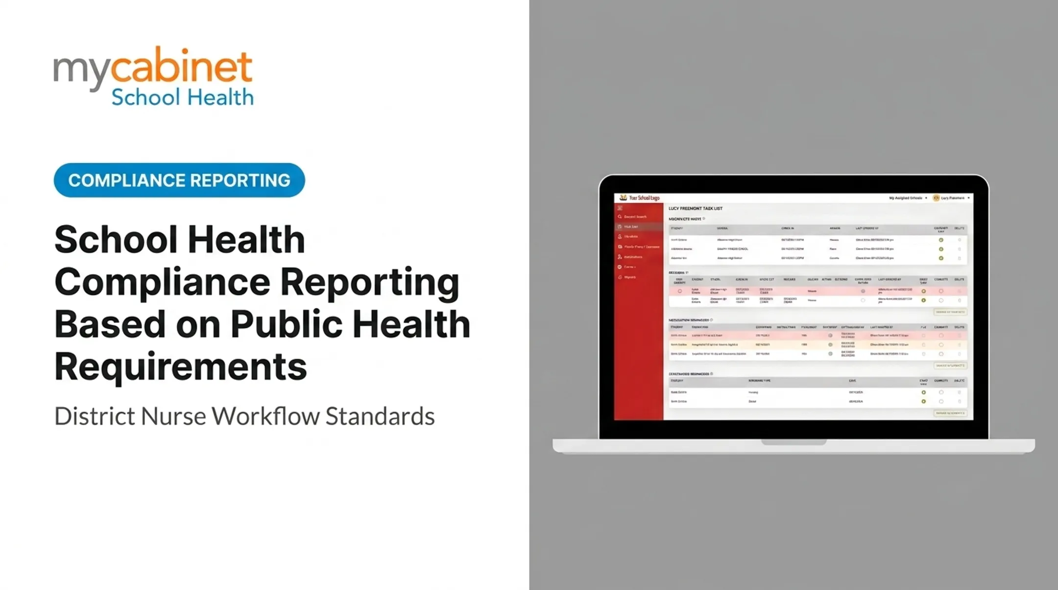 School Health Compliance Reporting Based on Public Health Requirements