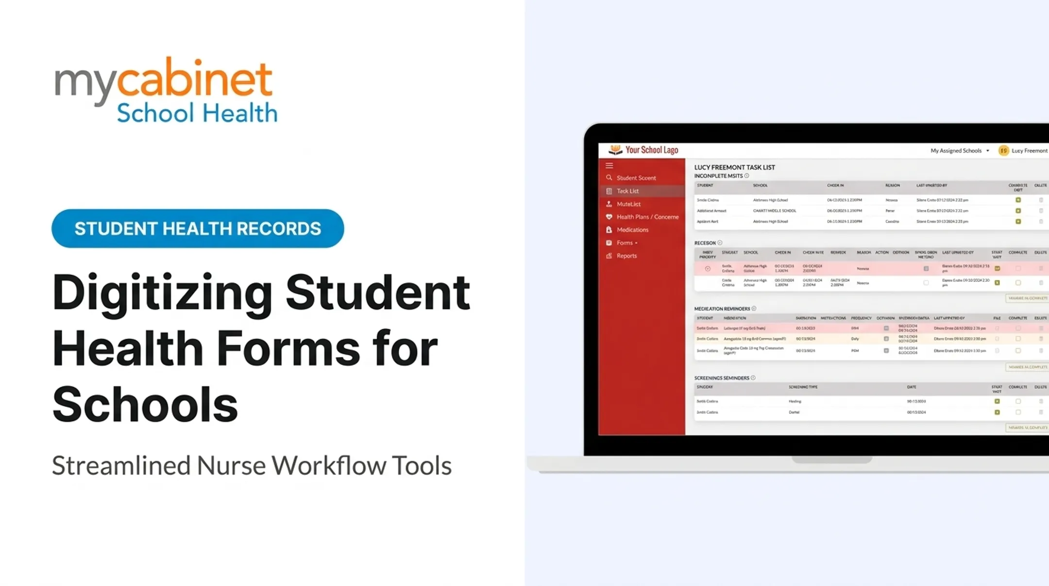 Digitizing Student Health Forms for Schools