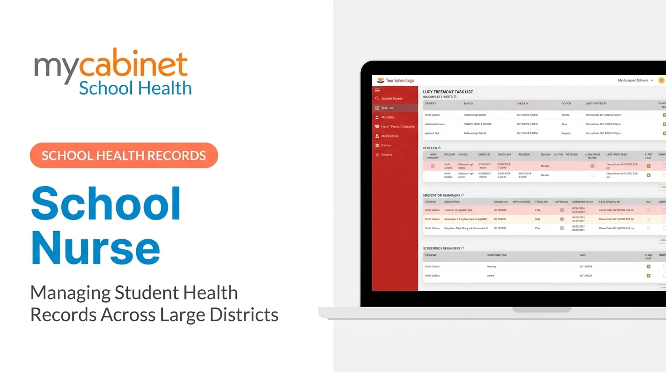School Nurse: Managing Student Health Records Across Large Districts