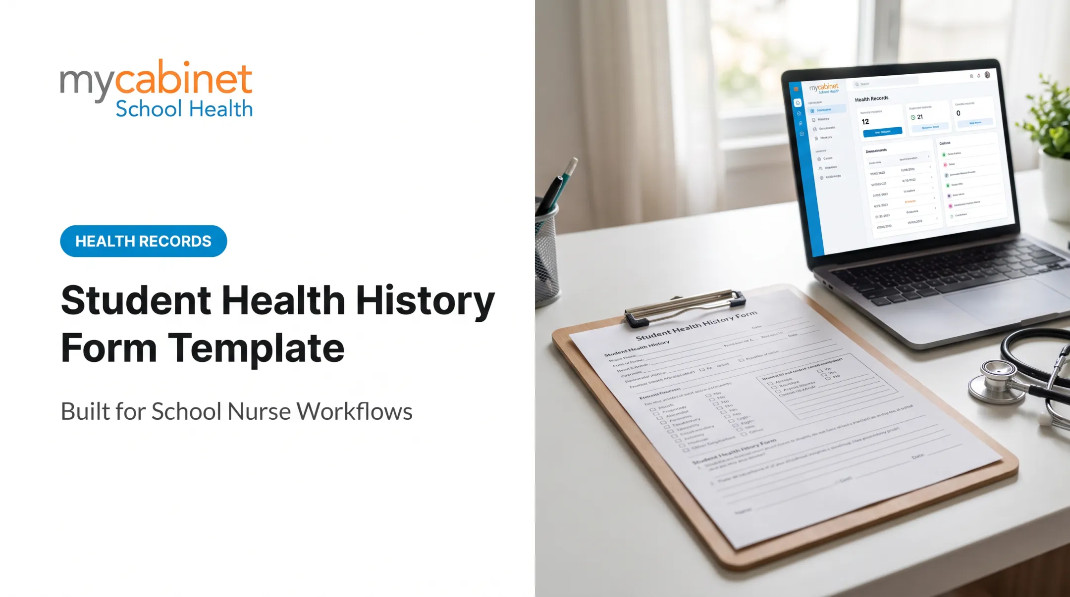 Student Health History Form Template
