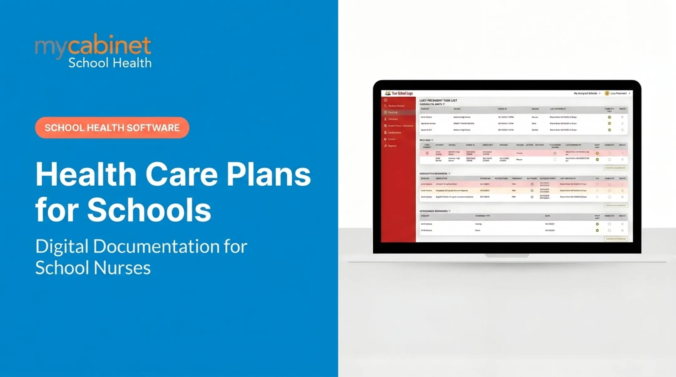 Health Care Plans for Schools: Digital Documentation for School Nurses