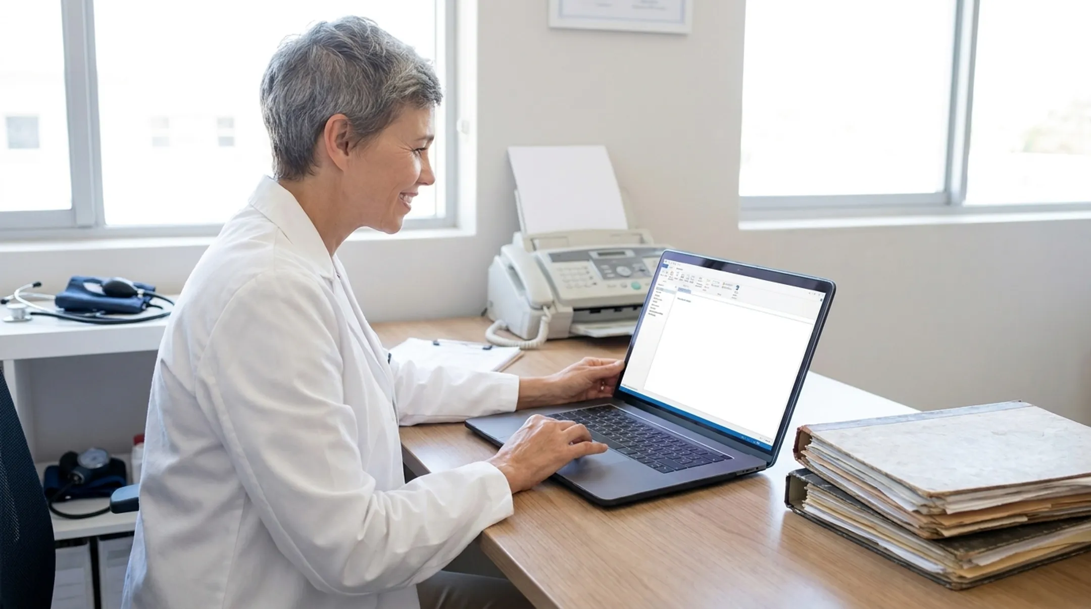School health staff managing digital student care tasks in one platform
