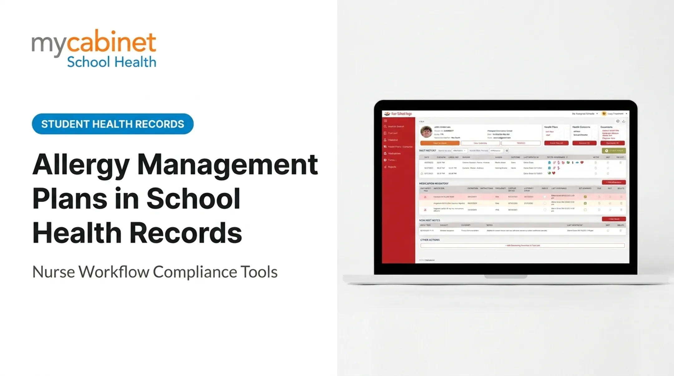 Allergy Management Plans in School Health Records