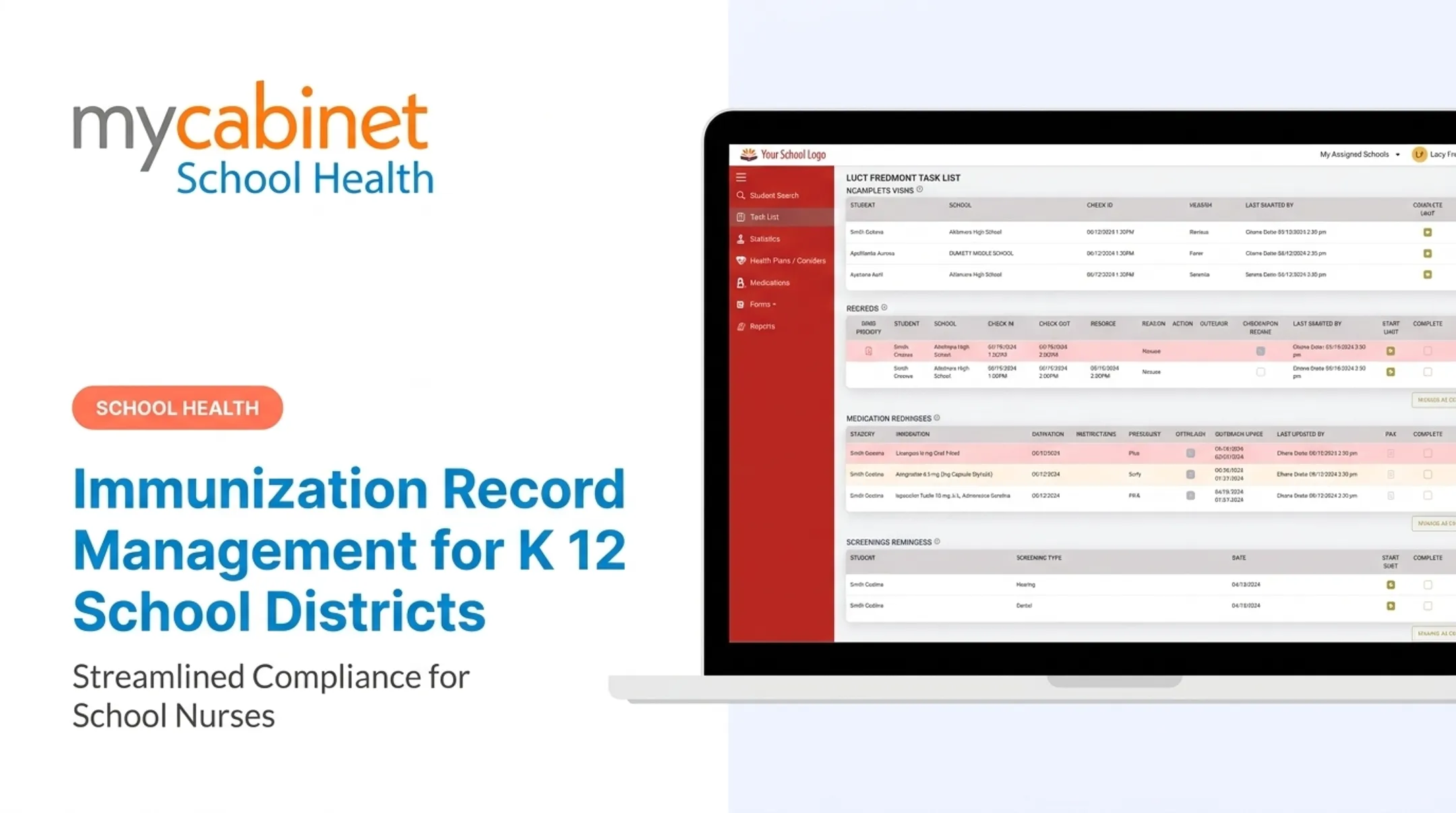 Immunization Record Management for K 12 School Districts