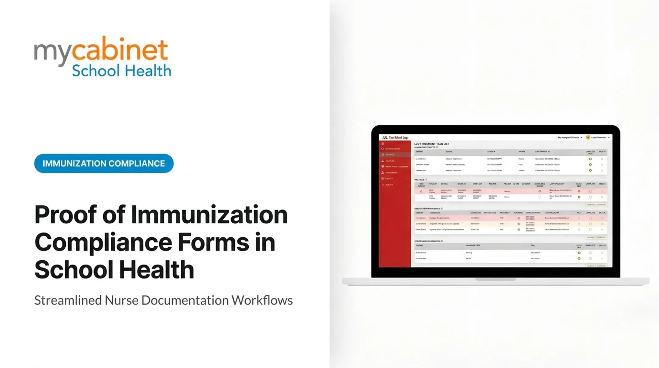 Proof of Immunization Compliance Forms in School Health