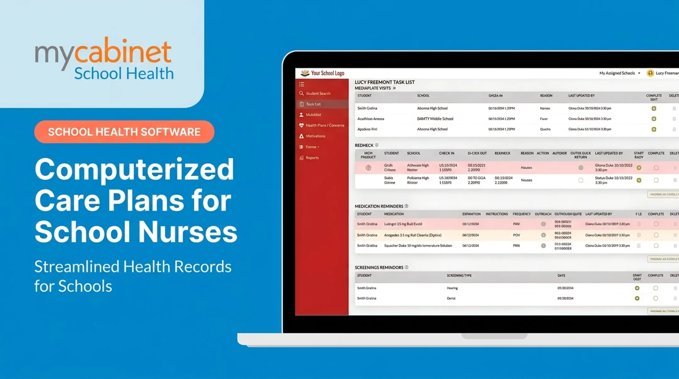 Computerized Care Plans for School Nurses