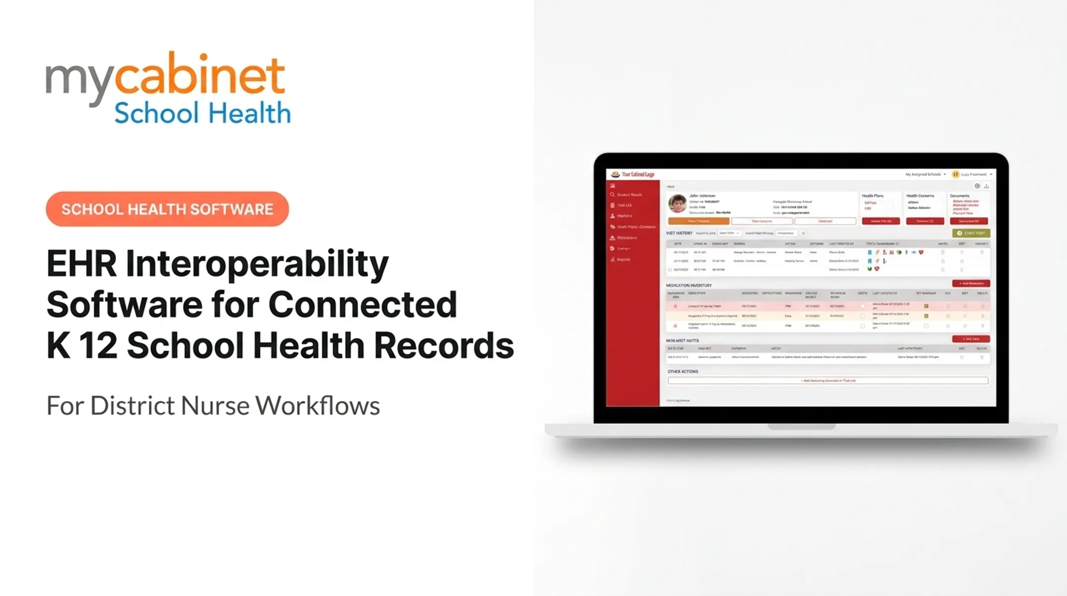 EHR Interoperability Software for Connected K 12 School Health Records