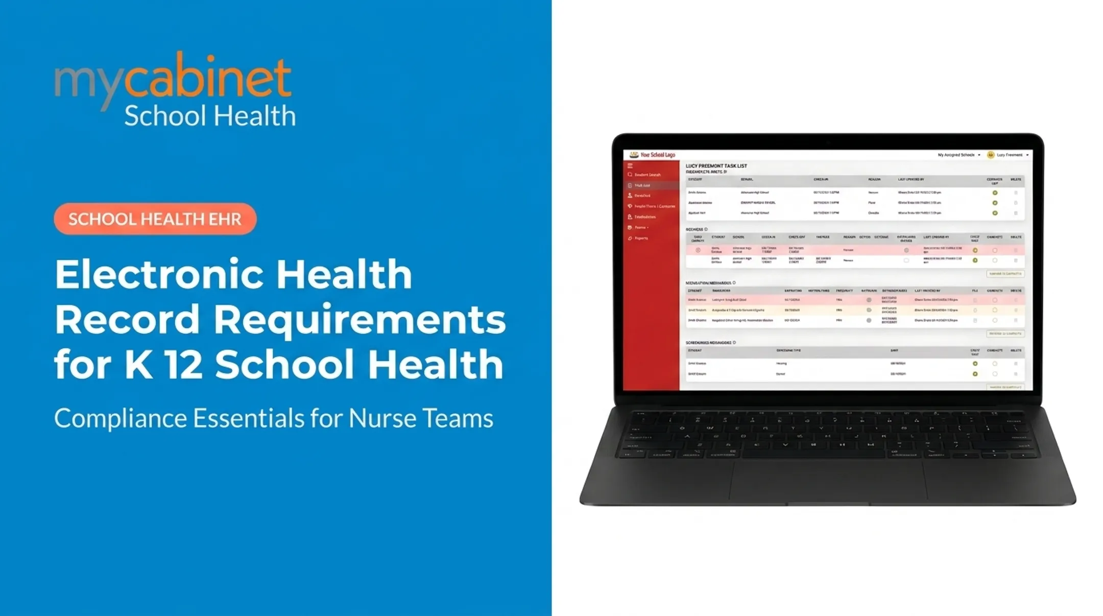 Electronic Health Record Requirements for K 12 School Health