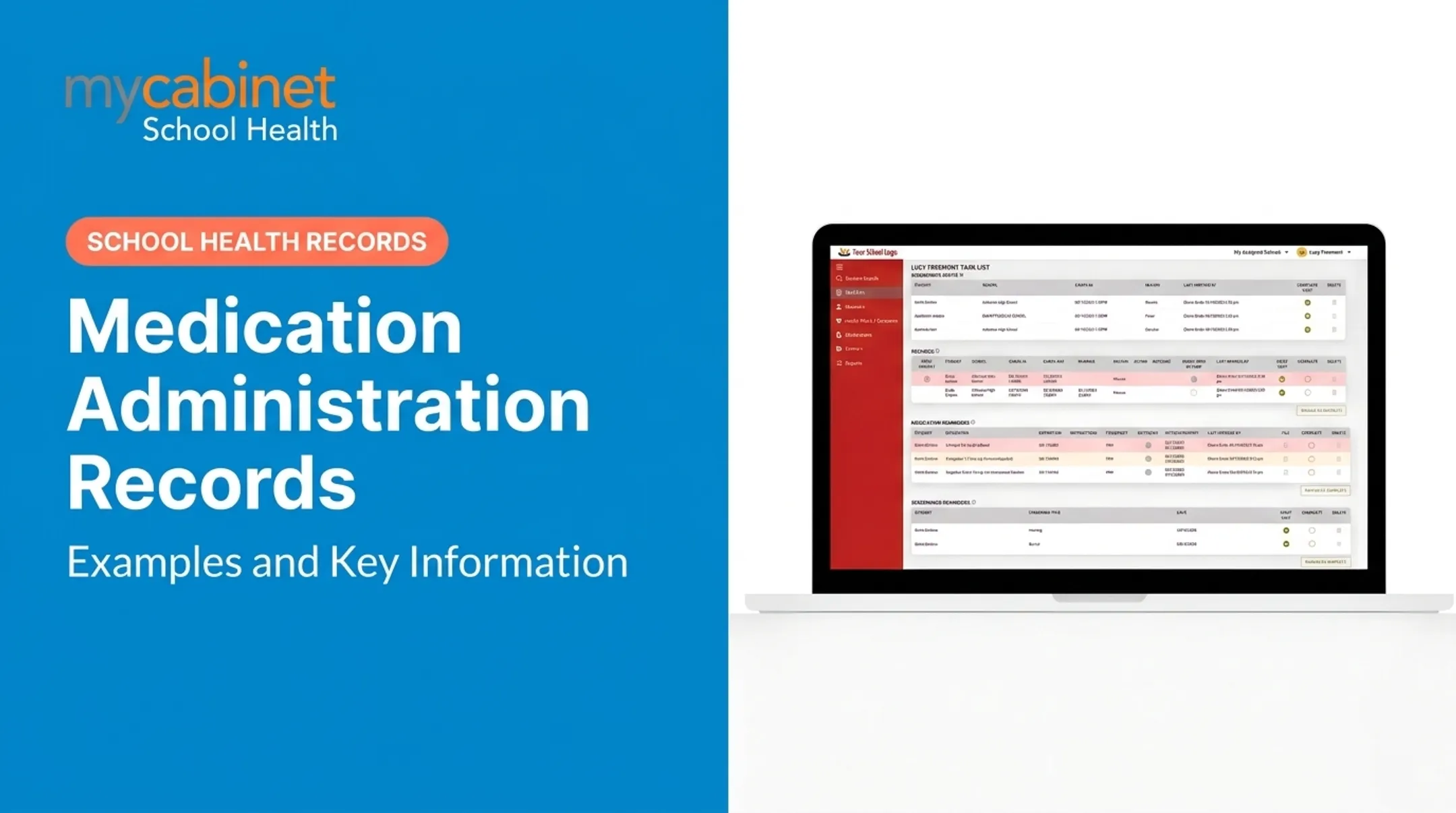 Medication Administration Records: School MAR Examples
