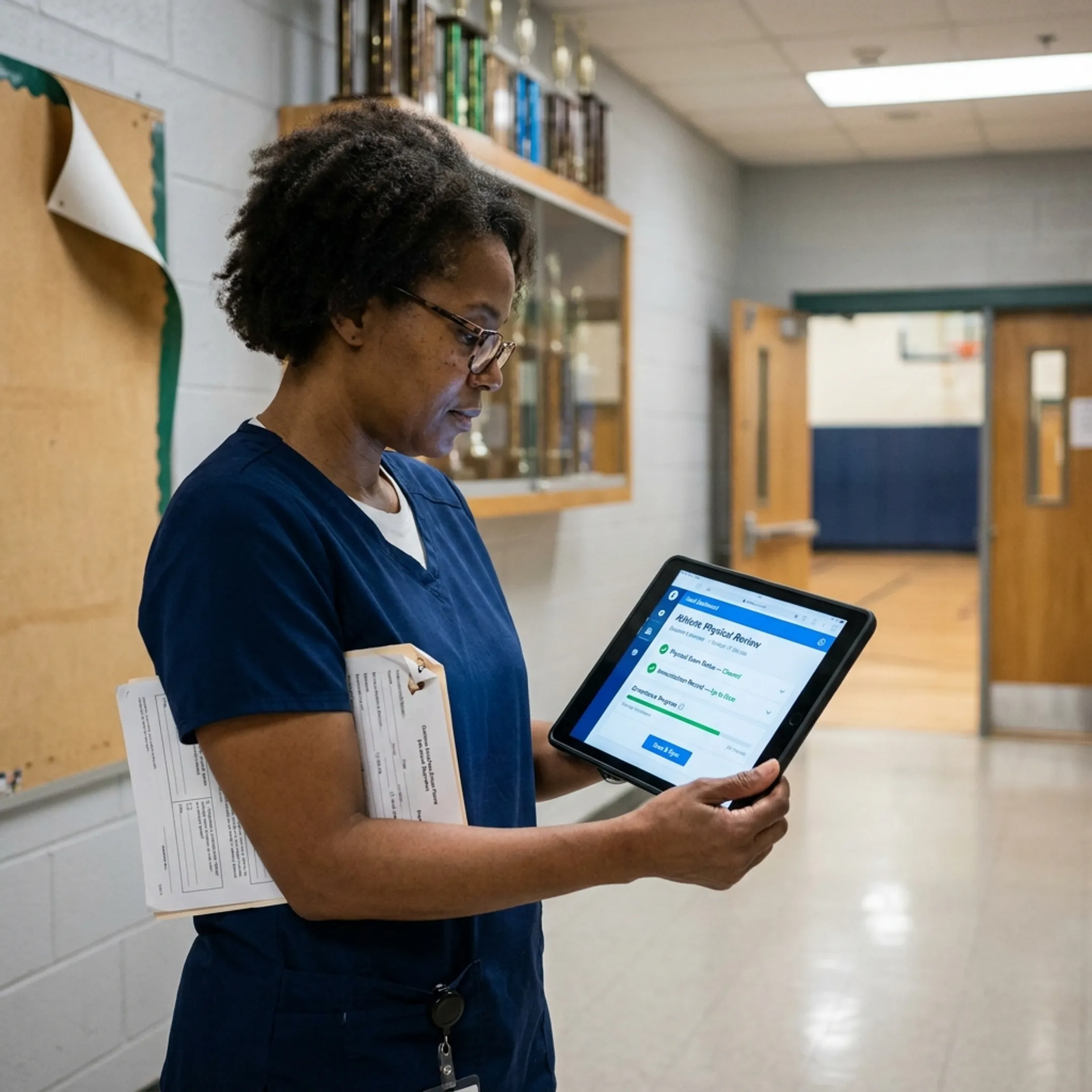 Student athletics health compliance