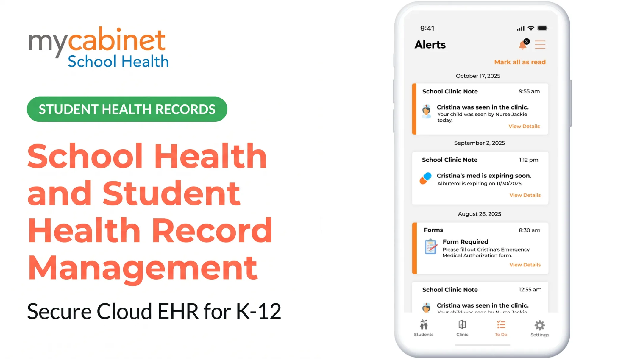 School Health and Student Health Record Management