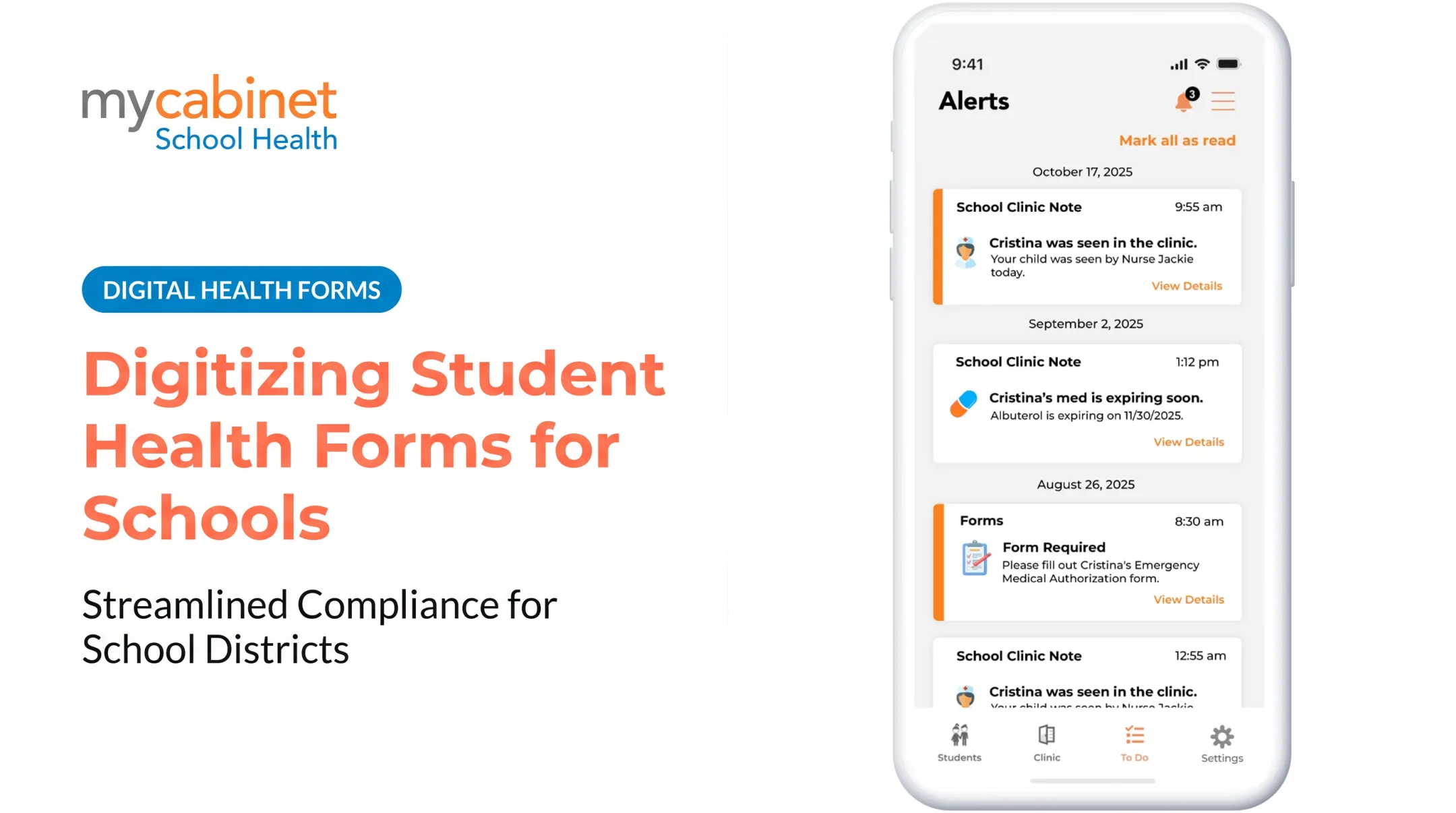 Digitizing Student Health Forms for Schools