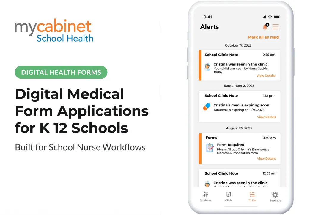 Digital Medical Form Applications for K 12 Schools
