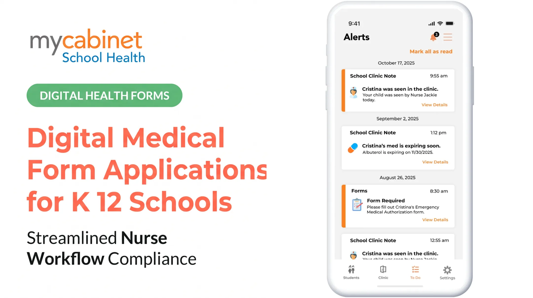 Digital Medical Form Applications for K 12 Schools