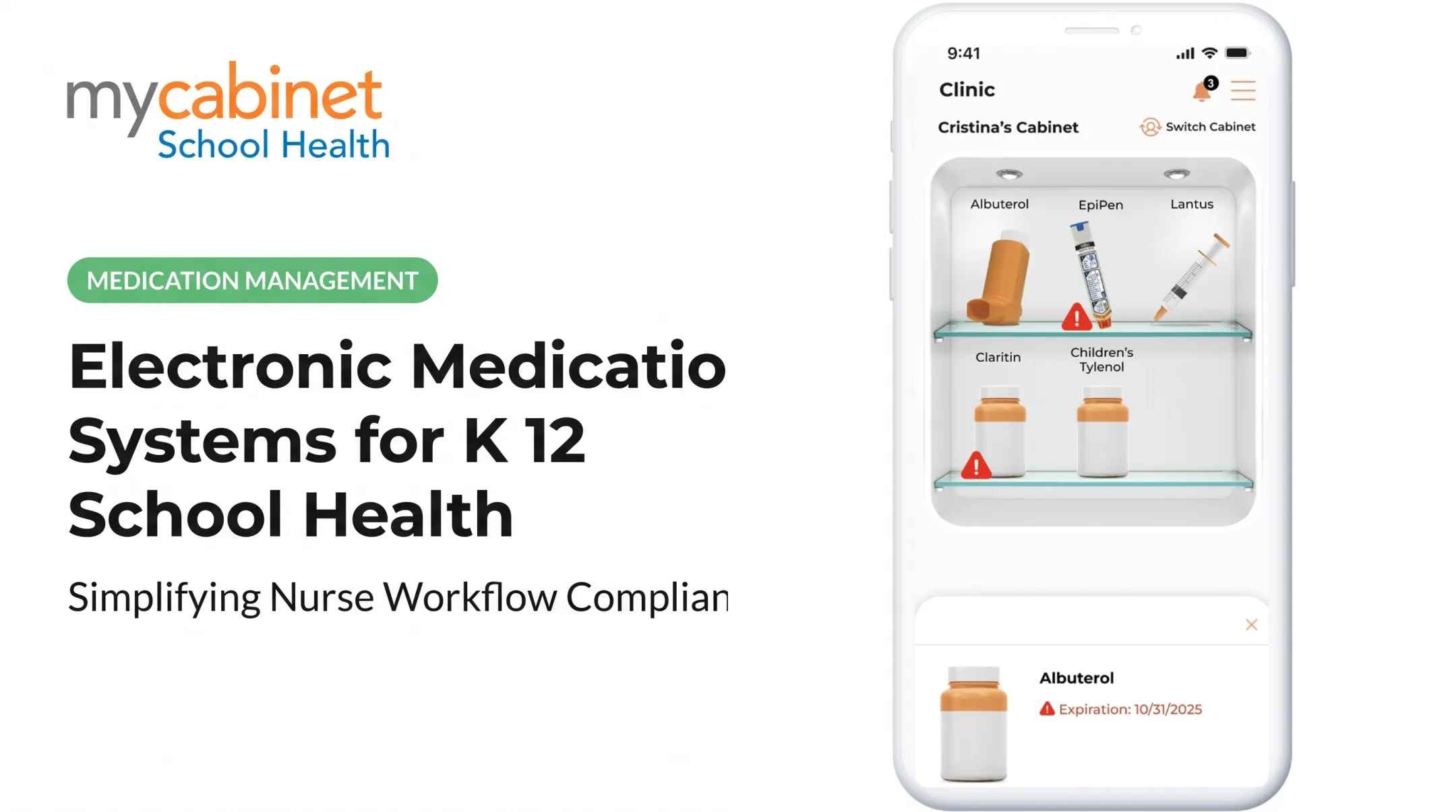 Electronic Medication Systems for K 12 School Health