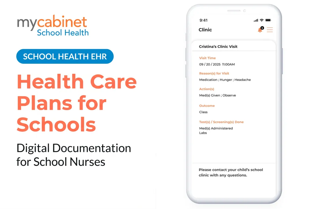 Health Care Plans for Schools: Digital Documentation for School Nurses