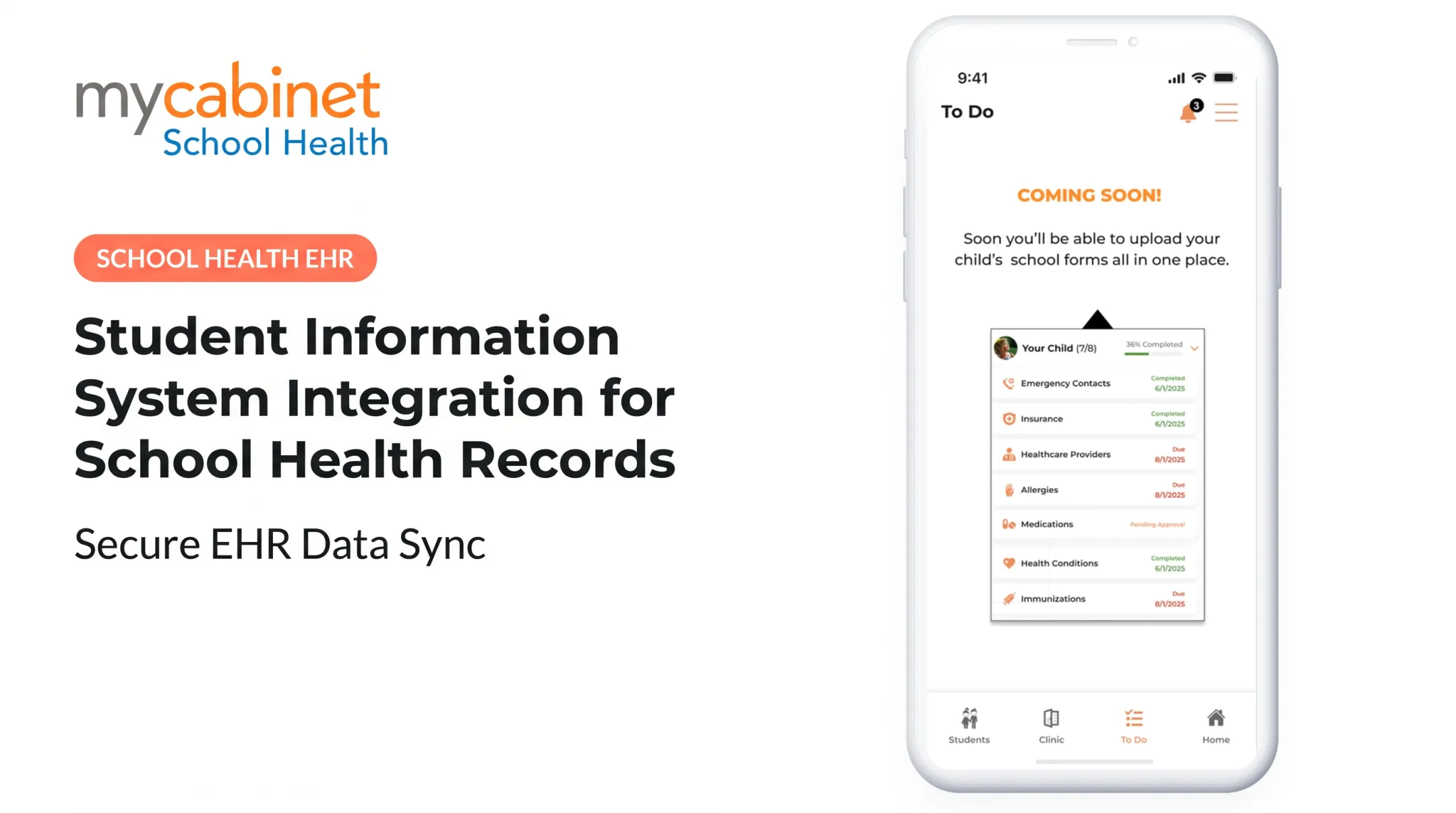 Student Information System Integration for School Health Records