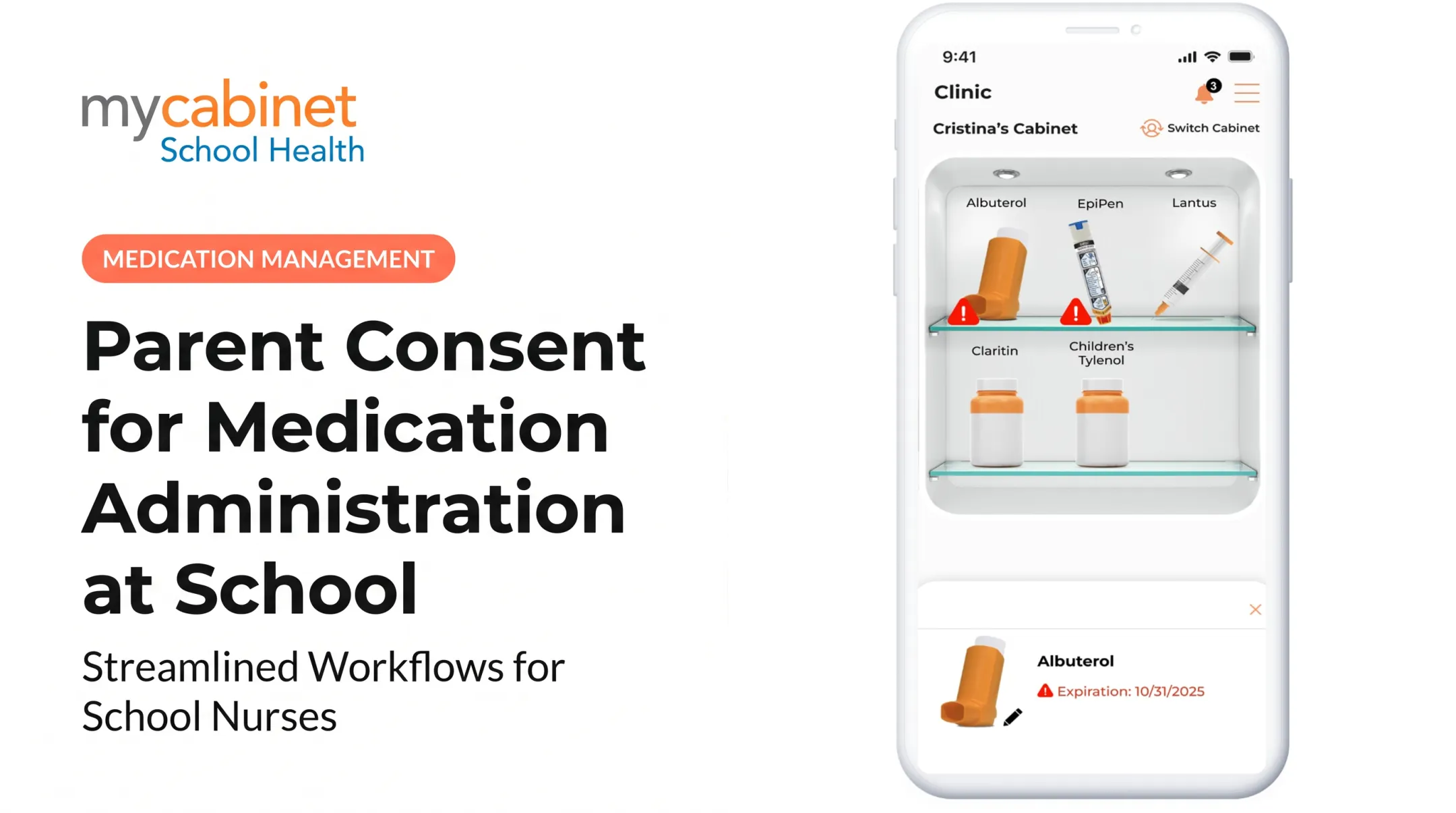 Parent Consent for Medication Administration at School