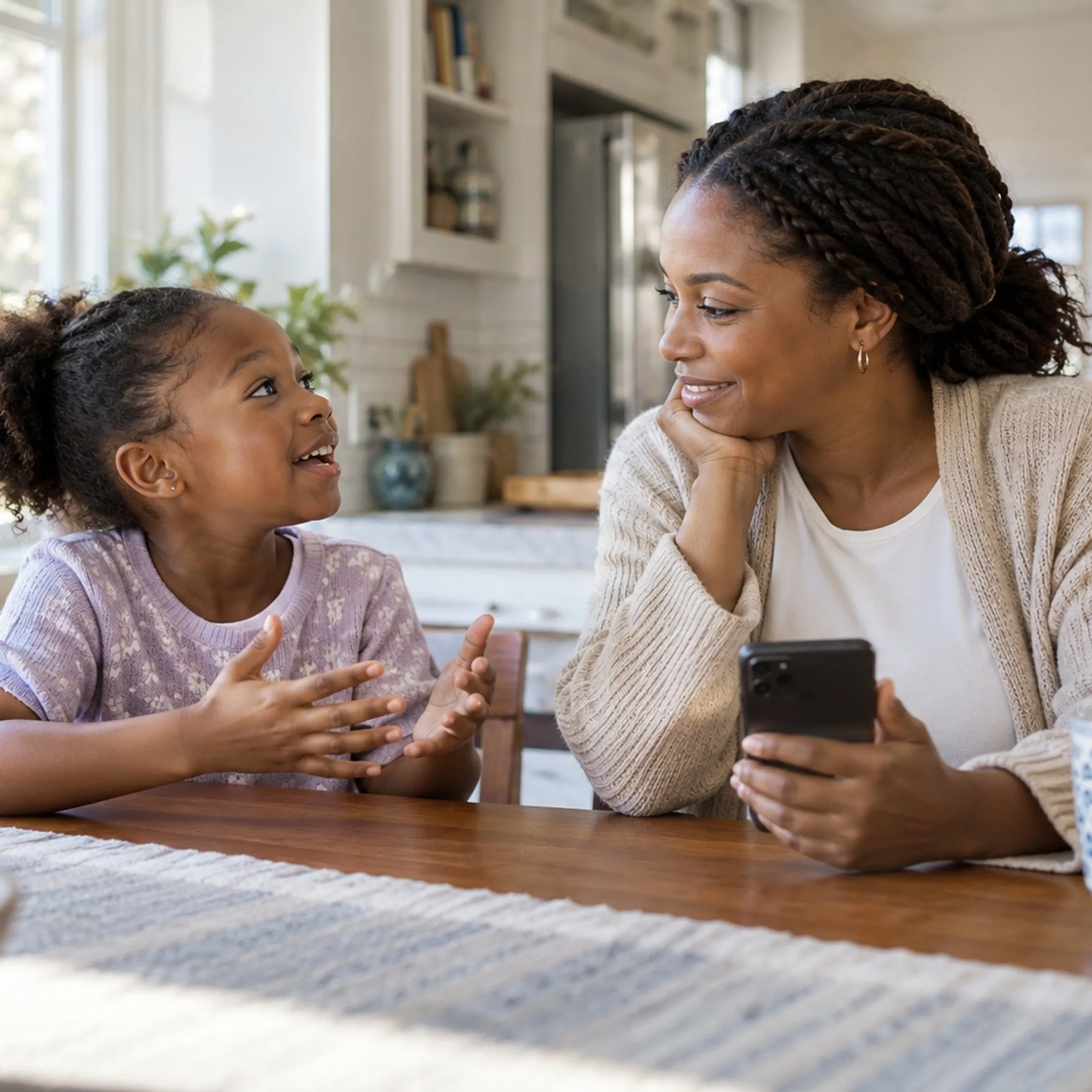 Parent viewing student health information through a school health app