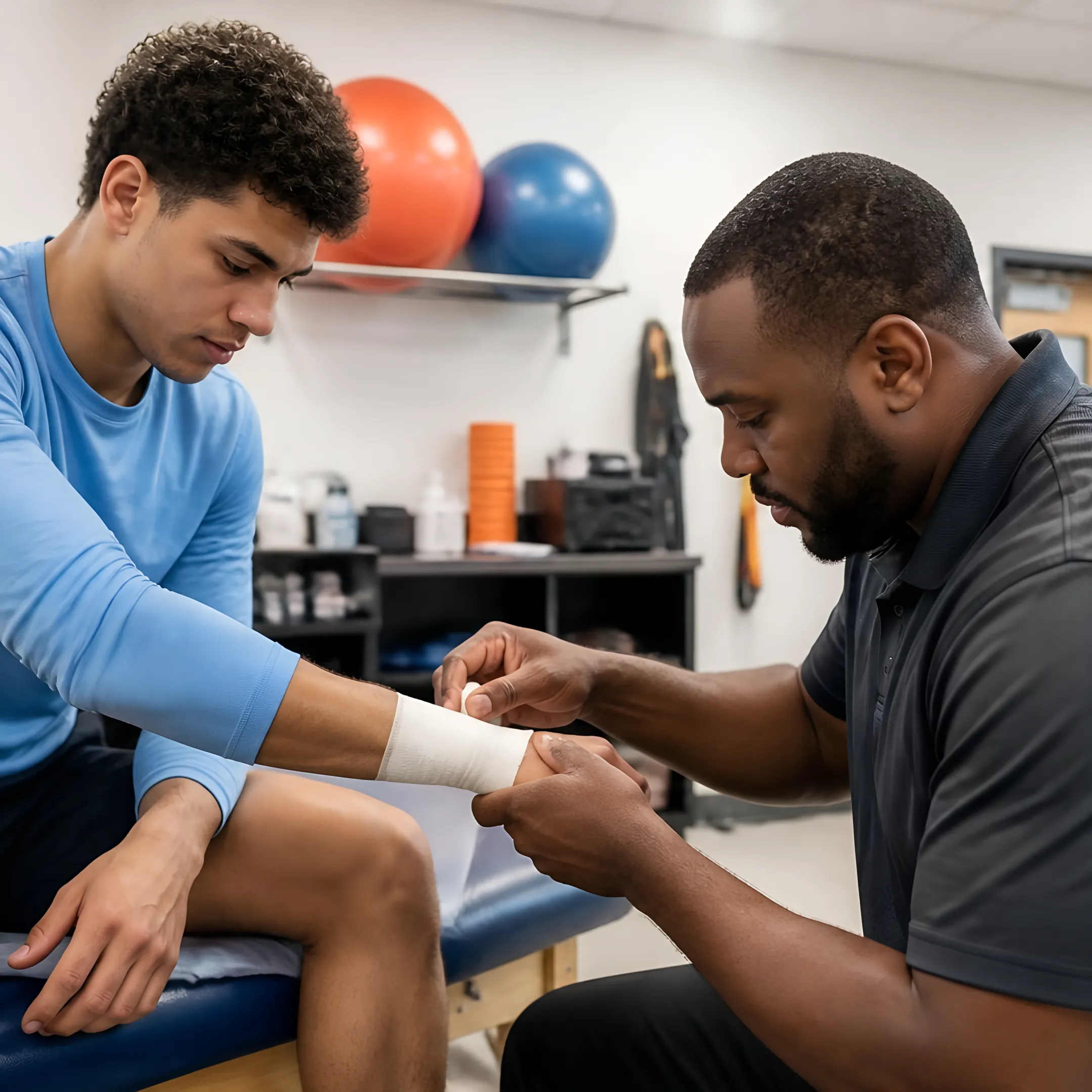 School nurse reviewing injury records in a secure health platform