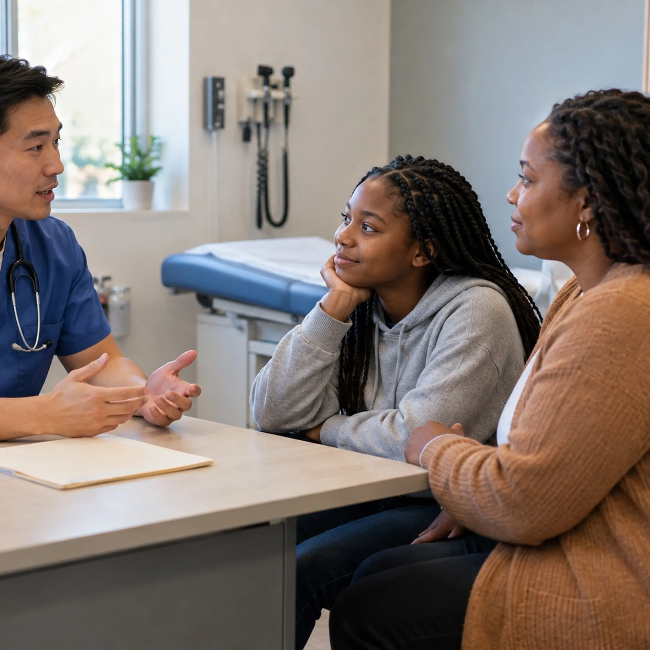 Nurse using school health records software