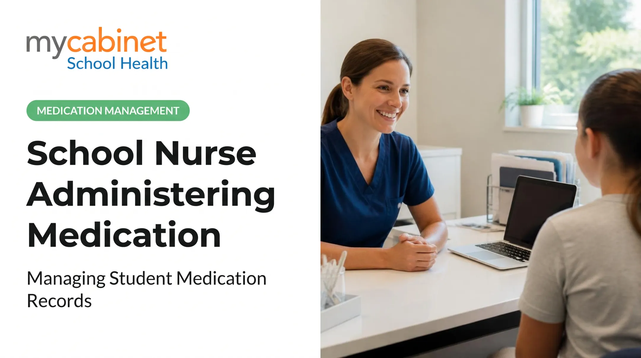 School Nurse Administering Medication: Managing Student Medication Records