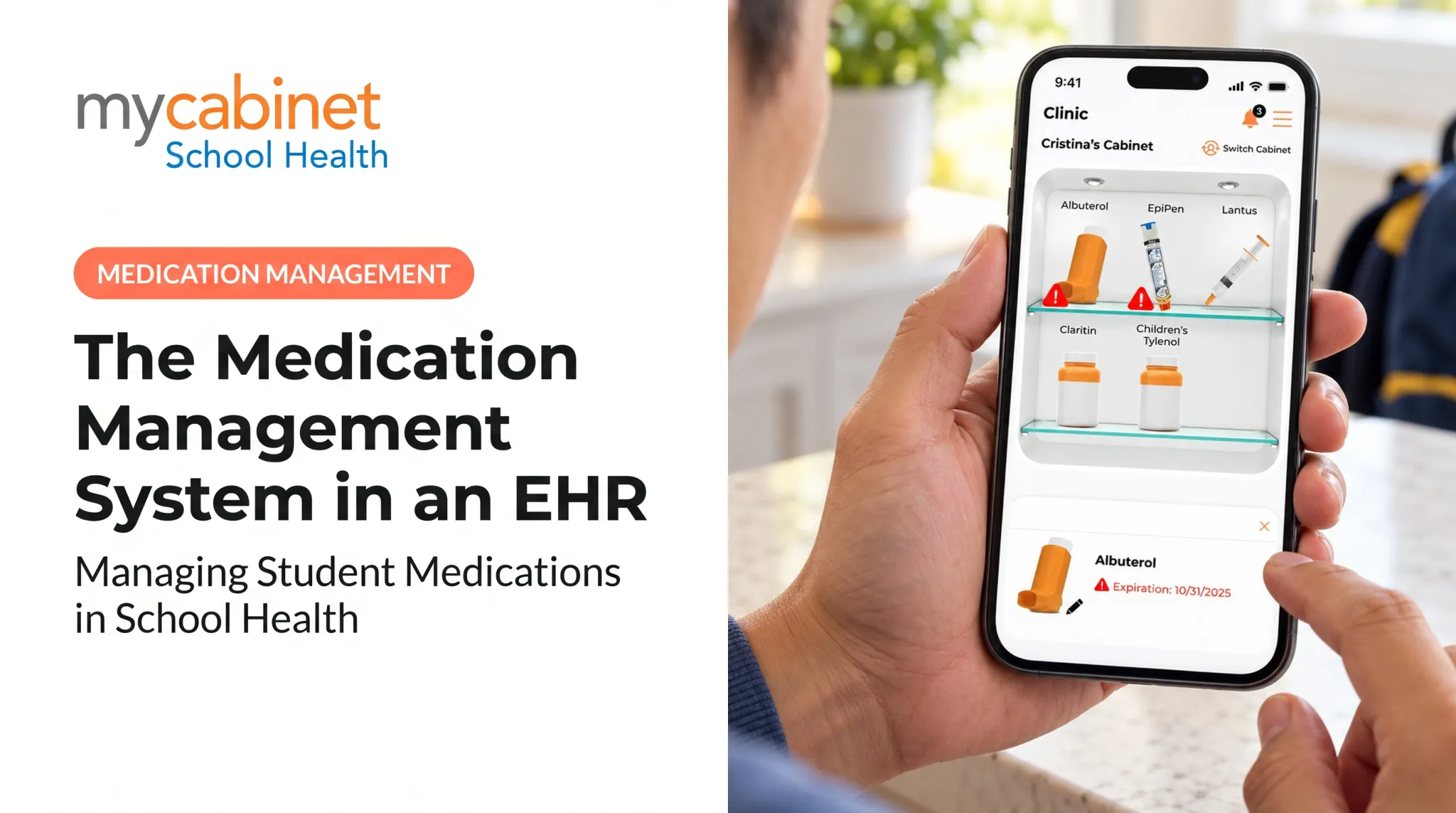The Medication Management System in an EHR: Managing Student Medications in School Health
