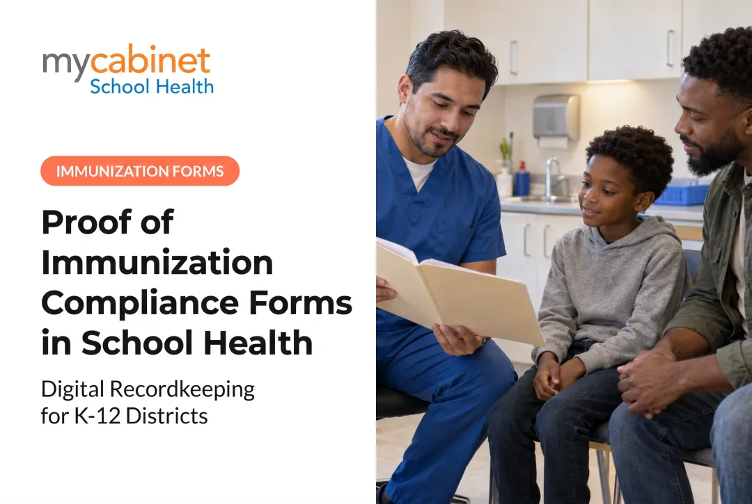 Proof of Immunization Compliance Forms in School Health