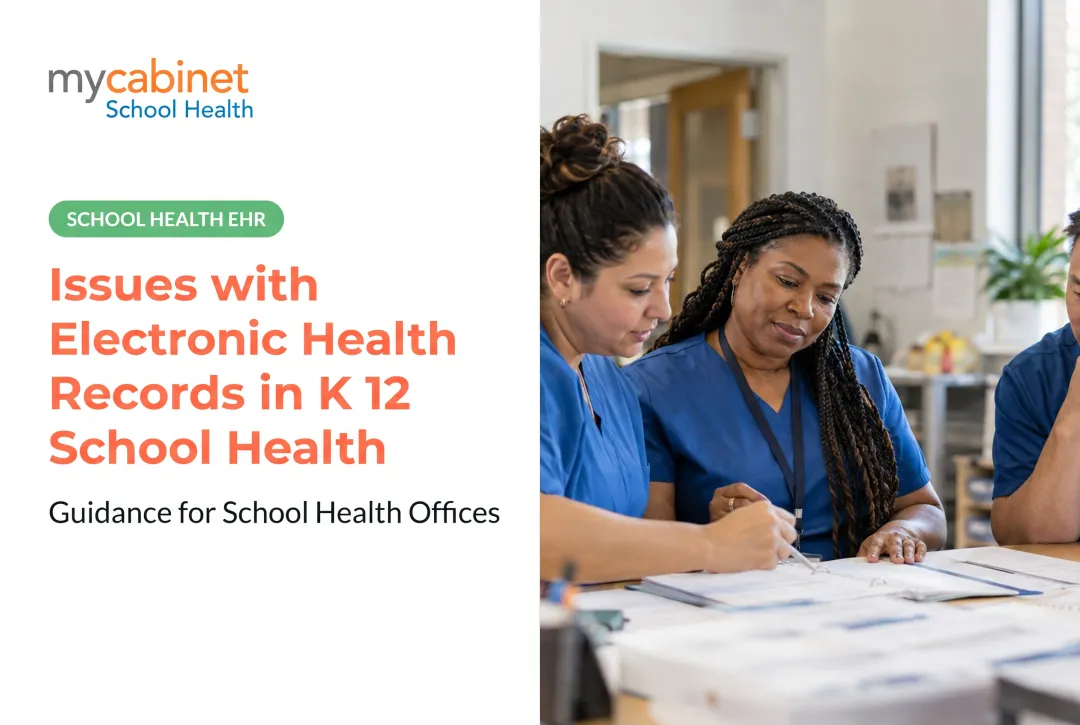Issues with Electronic Health Records in K 12 School Health