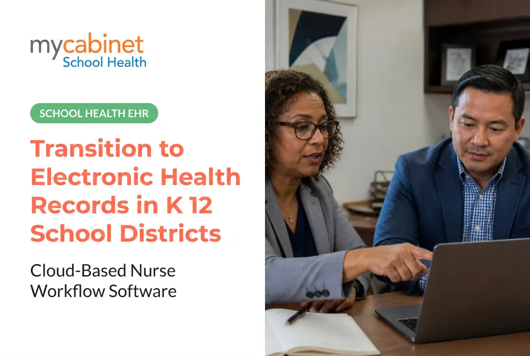 Transition to Electronic Health Records in K 12 School Districts