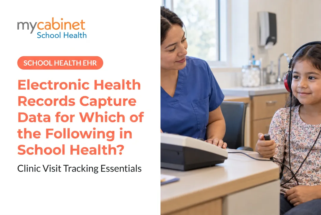Electronic Health Records Capture Data for Which of the Following in School Health?