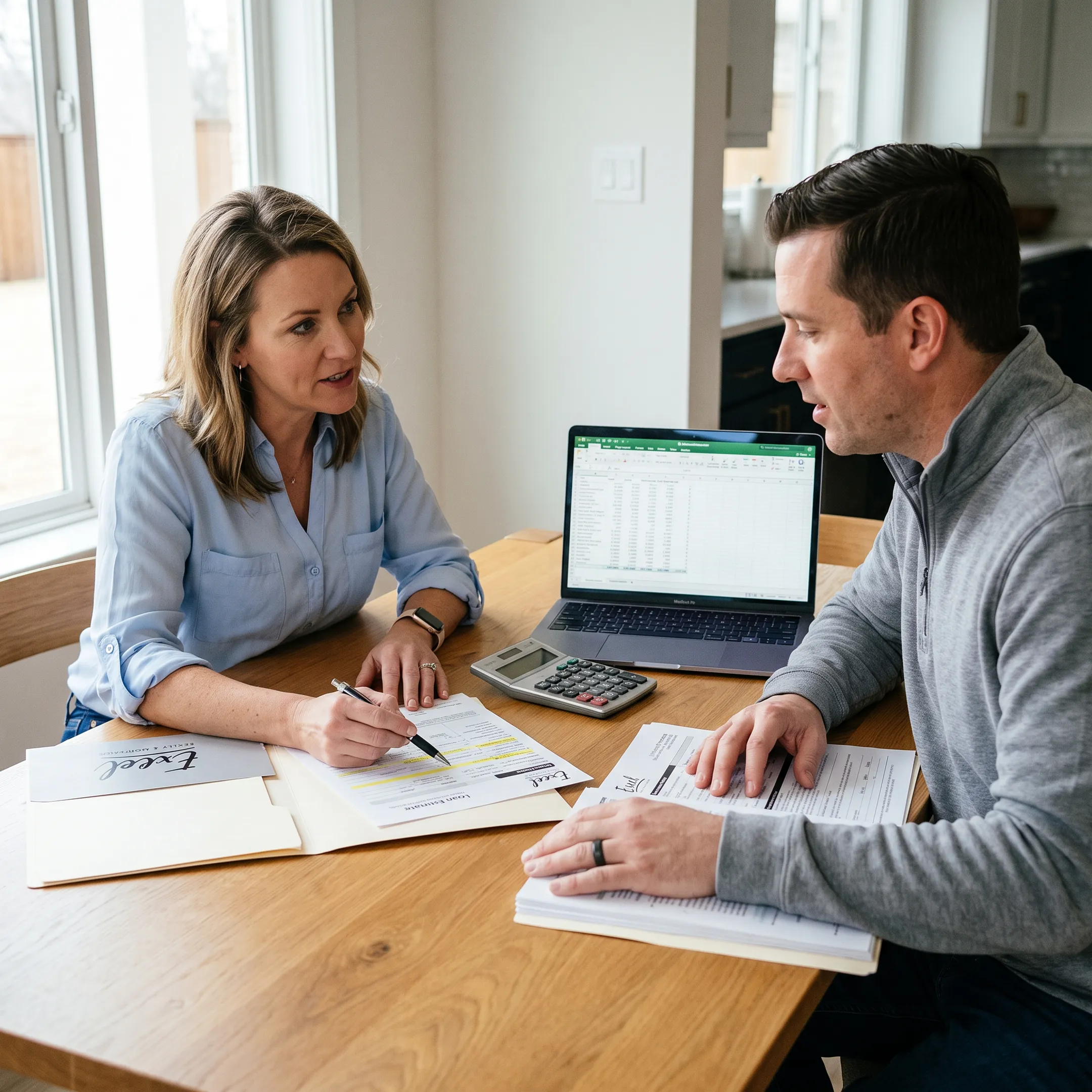 Houston homeowner reviewing mortgage refinance options