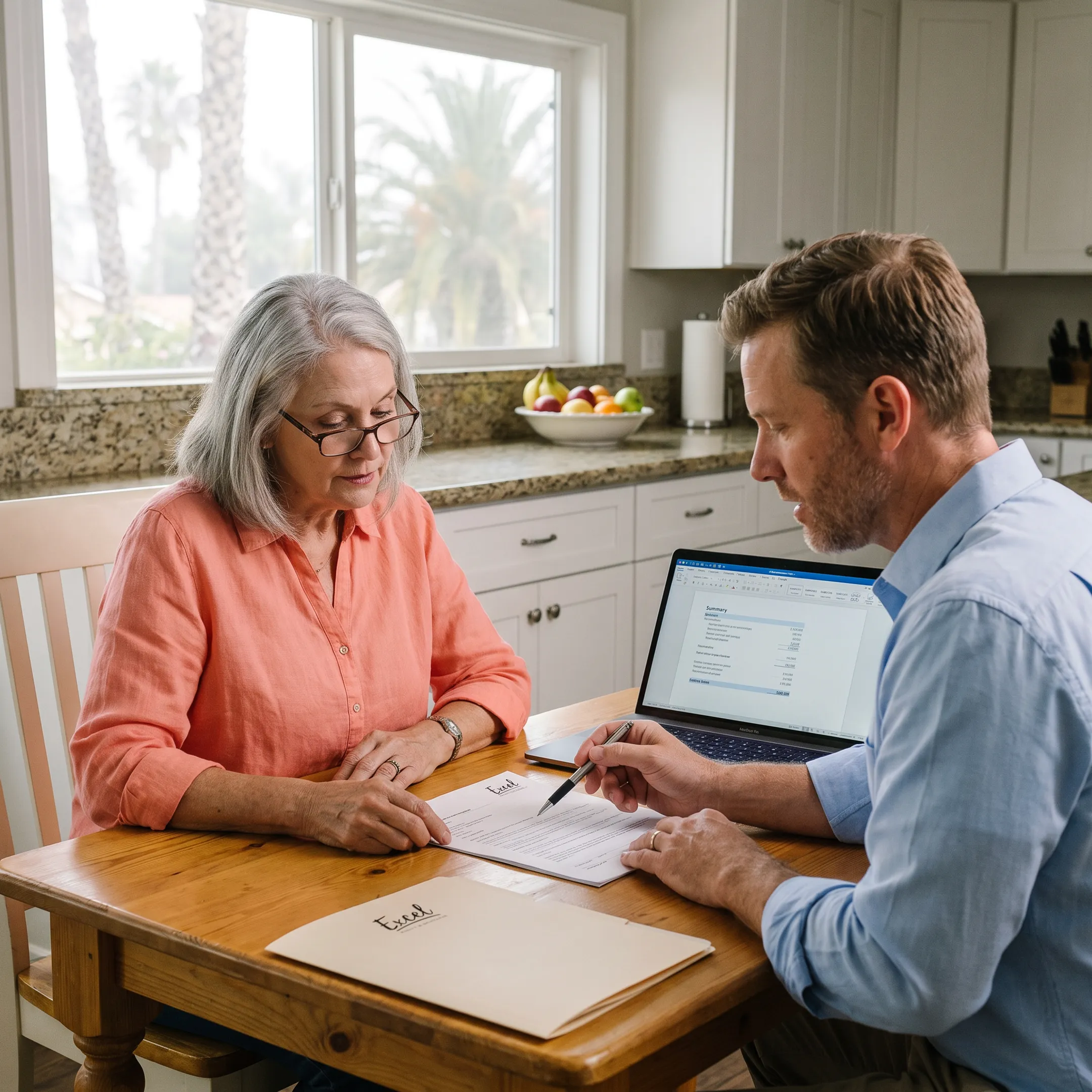 Florida homeowner reviewing reverse mortgage options